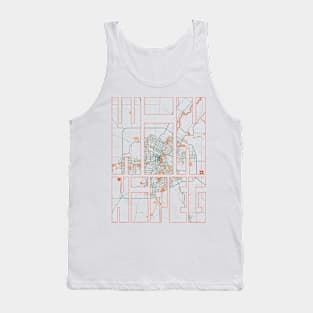 Winnipeg, Manitoba, Canada City Map Typography - Bohemian Tank Top